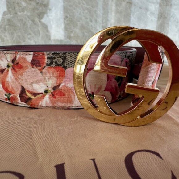 Gucci Pink and Red Belt Chic Accessory main image 5